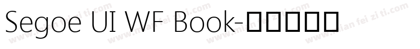 Segoe UI WF Book字体转换